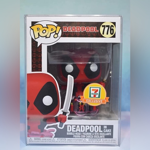 Funko Pop! Marvel 7/11 Exclusive 30th Anniversary Deadpool in Birthday Cake #776 - Picture 2 of 9